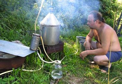 Braga moonshine vehnästä