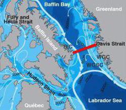 Mikä on erotus salmen ja lahden välillä? Devis Strait: sijainti, ominaisuudet