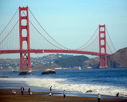 Missä on Golden Gate -silta ja mikä on sen rakentamisen historia?