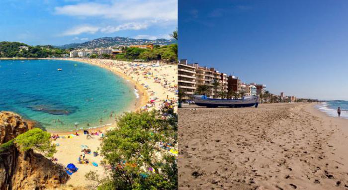 Costa Brava ja Costa Dorada vertaa