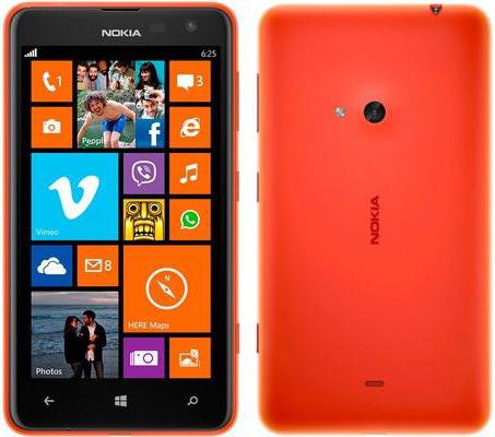 Nokia Lumia 625 älypuhelin: tekniset tiedot, lisävarusteet ja ominaisuudet