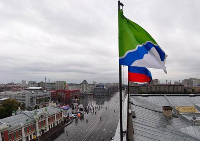 Lippu ja Novosibirskin vaakuna